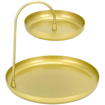 Trinket Dish Gold Tray Metal Decorative Tray 2 Tie