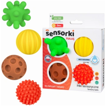Sensorā bumba, formas un krāsas Tullo Sensory Shap