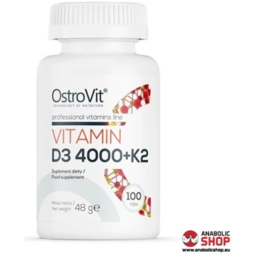 OstroVit Vitamin D3 4000+K2 100 tabletes