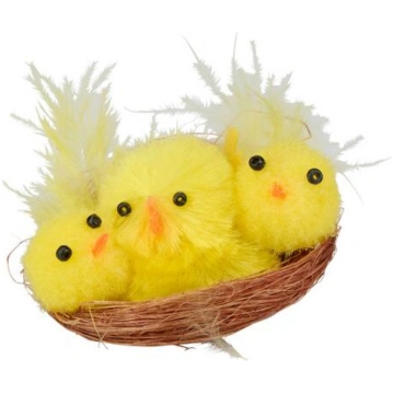 Dekoratīvais kompozīcijas rīks Easter Nest With Ch