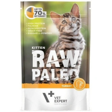 Mitrā kaķu barība Raw Paleo Vet Expert Kitten, tīt