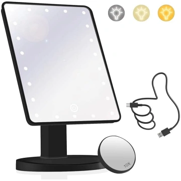 Grimas spogulis ar apgaismojumu un 22 LED apgaismo