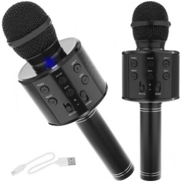 Karaoke mikrofons, Izoxis M-22189 melns