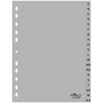 Dokumentu sadalītāji Durable INDEX A-Z, A4, PP, pe