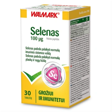 WALMARK SELENIUM, 100 μg, 30 tabletes