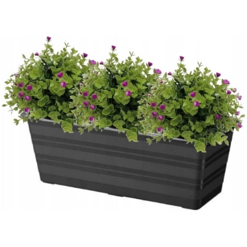 Balkona pods 40 cm antracīta kastē