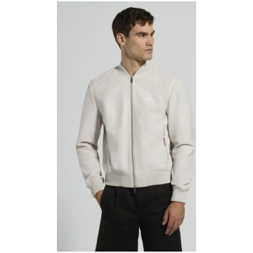 Men's nappa leather bomber jacket