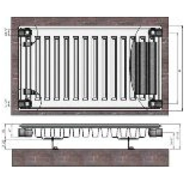 Termolux radiators Tips 11x400x700 Compact, sānu p