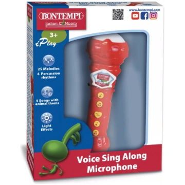 Rotaļu mikrofons BonTempi Voice Sing-along — daudz