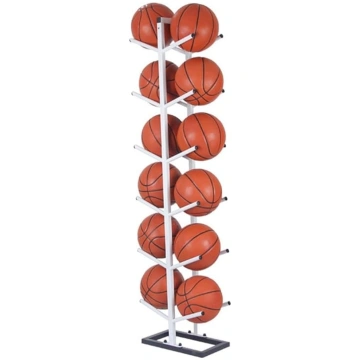 MultiSport vertikāls bumbu plaukts 6 bumbām, baske