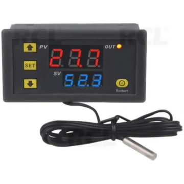 Temperatūras regulators W3230, -55°C~120°C, 24VDC 
