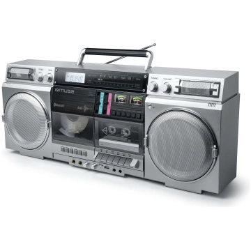 Pārnēsājams Bluetooth radio, CD kasešu magnetofons