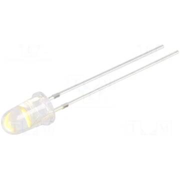 LED | white warm | 5mm | 15° | Front: convex | 2.9