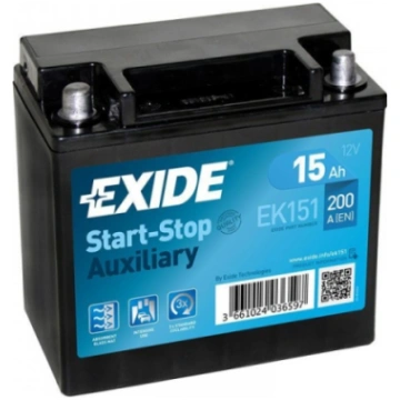 Exide - EK151 - 12V | 200A | 15Ah