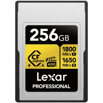 Lexar atm.korta CF express Pro Gold 256GB R1800/W1