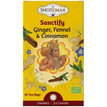 Shoti Maa BIO Tēja 3. Čakra / Sanctify - Ingvers, 