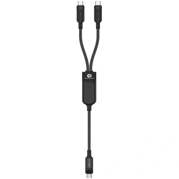 Kabelis 2‑1 Acefast USB-C uz 2× USB-C 100W 480Mb/s