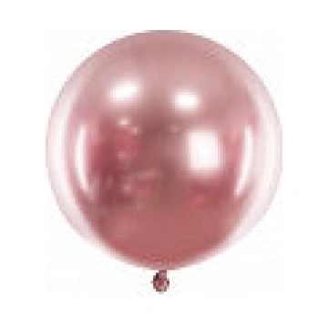 Rozā zelts HROM lateksa balons 1.gab 60cm
