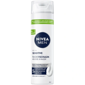 Skūšanās putas Nivea Men Sensitive, 200 ml