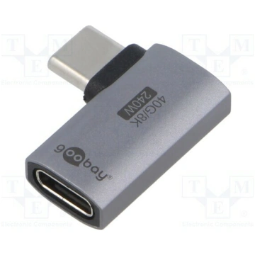 Adapter; USB 4.0; USB C socket,USB C angled plug l
