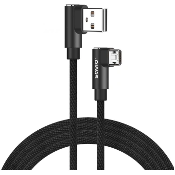 Kabelis ar abpusēju savienotāju usb micro usb - us