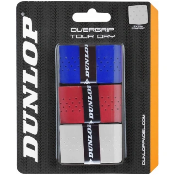 Padel racket overgrip Dunlop TOUR DRY 3-blister wh