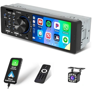 Inefala Radio Carplay 1 DIN ar Android auto FM/RDS