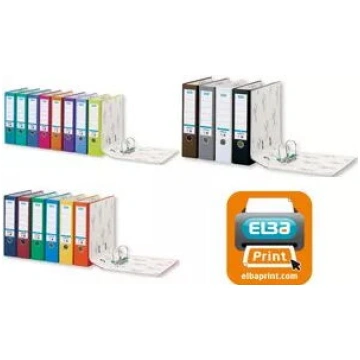 Plastmasas A4 mappe Elba smart Pro ar 5,0 cm mugur
