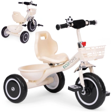 Bērnu trīsritenis ECOTOYS ar groziņiem un zvaniņu,