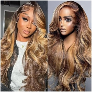 Blonde Highlight 13 x 6 Lace Front Wig - Glueless 