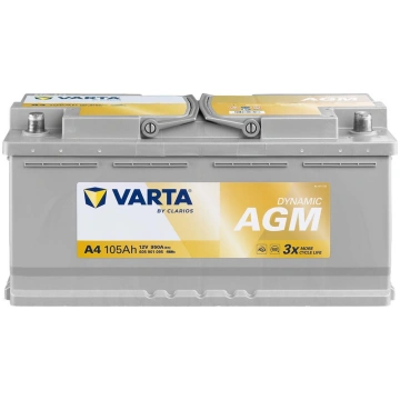 VARTA - VARTA DYNAMIC AGM A4 0/1 - 12V | 105A | 10