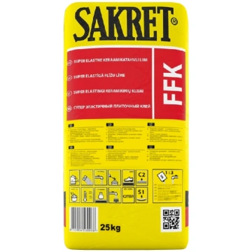 Flīžu līme SAKRET FFK īpaši elastīga 25kg 47510065