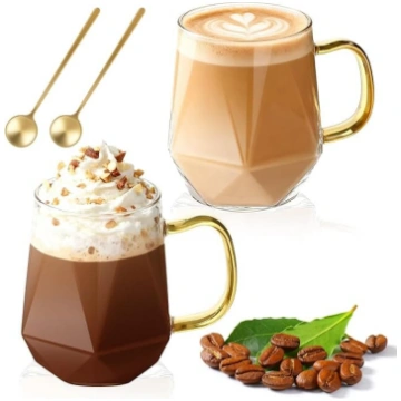Latte Macchiato Gläser Set 2-teilig, Kaffeegläser 