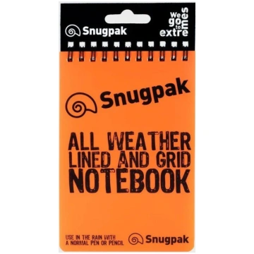 Snugpak Water Resistant Notebook (Orange)