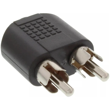 Audio adapteris 3.5mm jack female Stereo / 2x RCA 