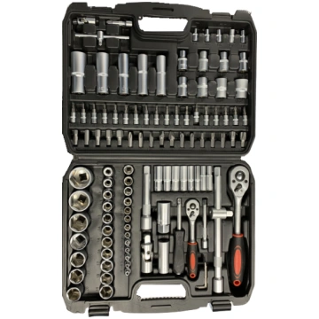 1/4" + 1/2" Dr. Socket set 108pcs. 6pt