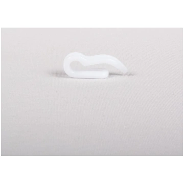 HOOK DOUBLE PLASTIC WHITE (30)