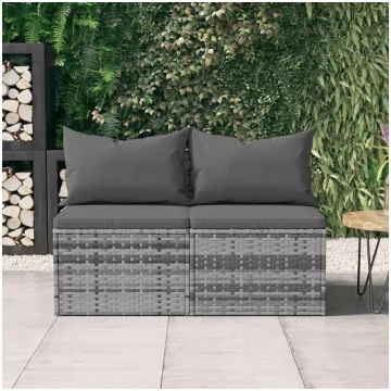 Homgoday Garden Sofa Outdoor Middle Sofas for Gard