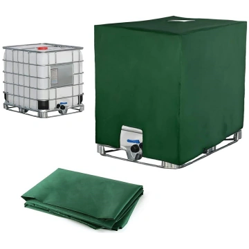 Ūdens tvertnes pārvalks 1000L IBC konteineram, zaļ