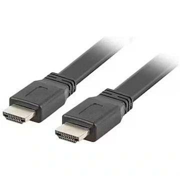 Lanberg HDMI 2.0 Flat Cable, 5m, Black (CA-HDMI-21