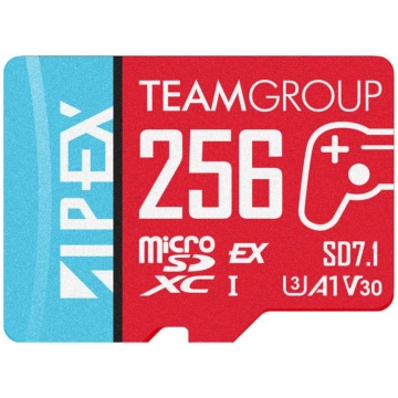 Team Group APEX SD7.1 256 GB SDXC, red/blue memory