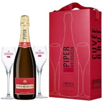 Piper Heidsieck Cuvee Brut + 2glāzes