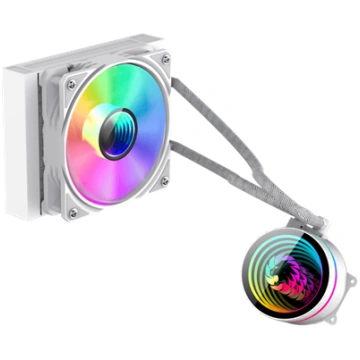 Gamemax CPU Liquid Cooler , ICEBURG 120 WT , White