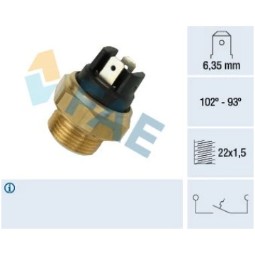 FAE 37410 Termoslēdzis, Radiatora ventilators