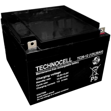 TC26-12 ~ 26Ah 12v akumulators