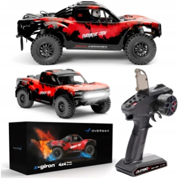 Rc automašīna Overmax X-Giron, 1:10, sarkana krās