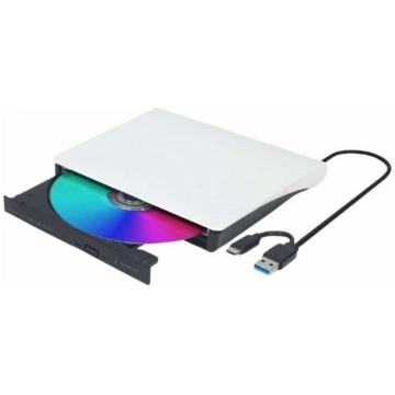 Gembird External USB DVD Drive, Black/White DVD-US