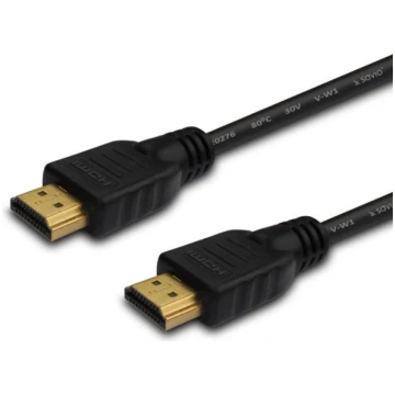 Savio HDMI (M) kabelis, 20m, melns, ar zelta spail