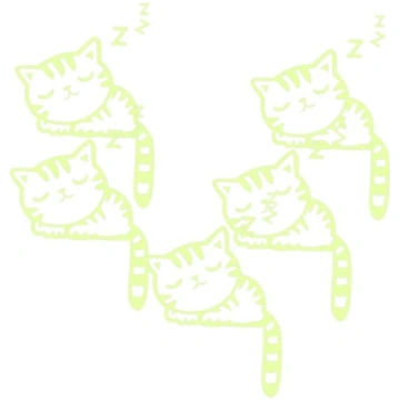 NUOBESTY Pack of 5 Luminous Switch Stickers, LED u