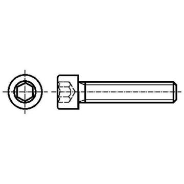 Screw; M5x30; 0.8; Head: cheese head; hex key; HEX